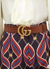 Load image into Gallery viewer, GUCCI brown logo belt
