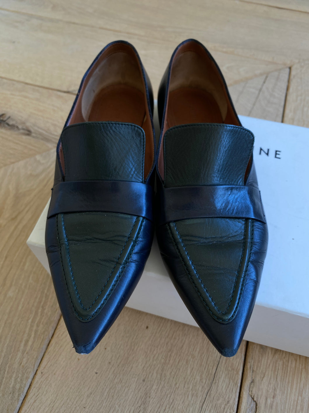 CÉLINE leather loafers