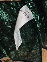 Load image into Gallery viewer, ATTICO sequin green mini-dress
