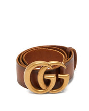 Load image into Gallery viewer, GUCCI brown logo belt

