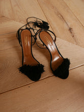 Load image into Gallery viewer, AQUAZZURA black suede sandals
