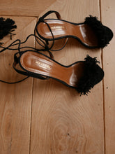 Load image into Gallery viewer, AQUAZZURA black suede sandals
