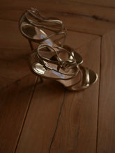 Load image into Gallery viewer, JIMMY CHOO gold strappy sandals
