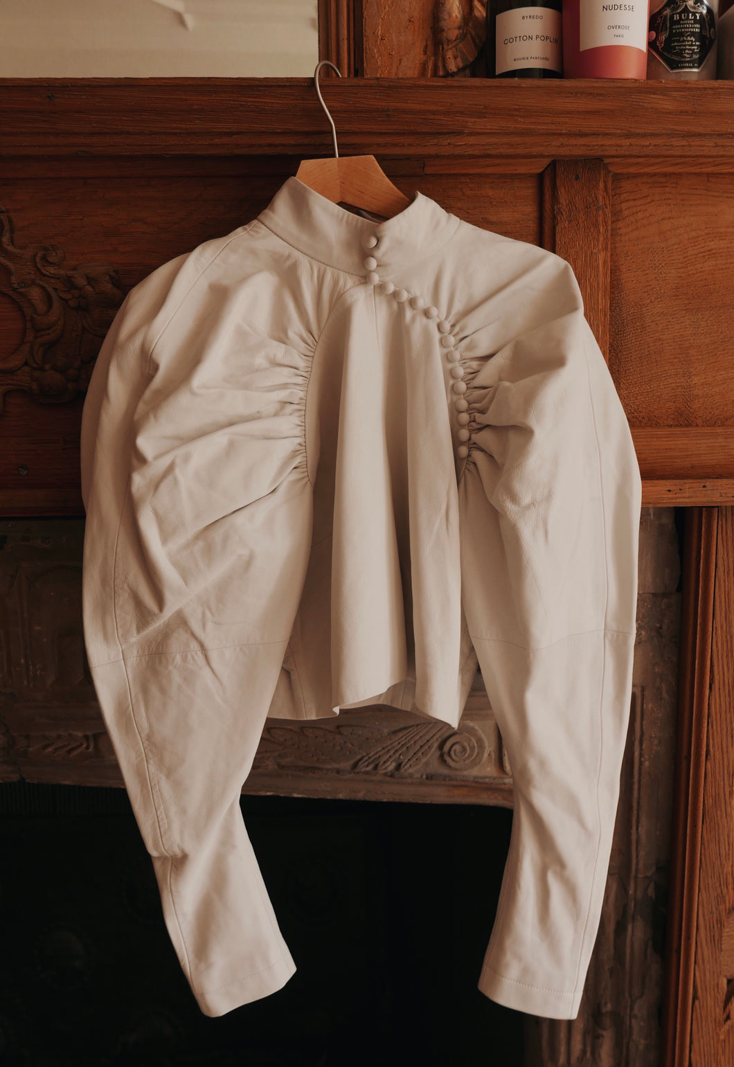 ROTATE leather blouse