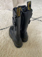 Load image into Gallery viewer, DR. MARTEN black jagged boots
