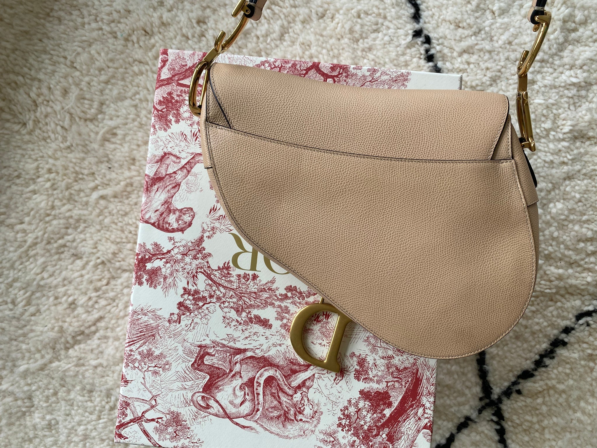 Dior Saddle Bag in Blush Ultramatte Calfskin  LSC INC