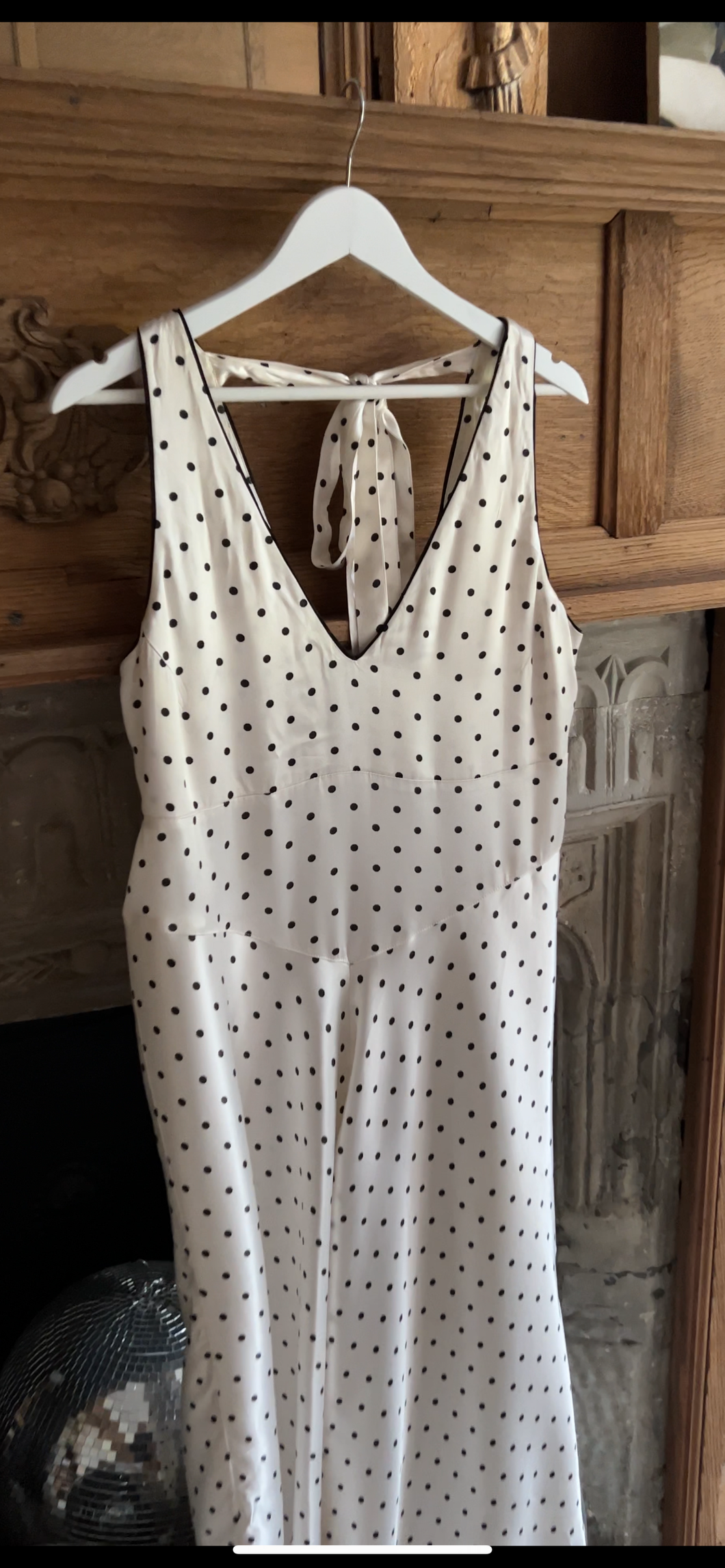 GANNI silk bias cut dress